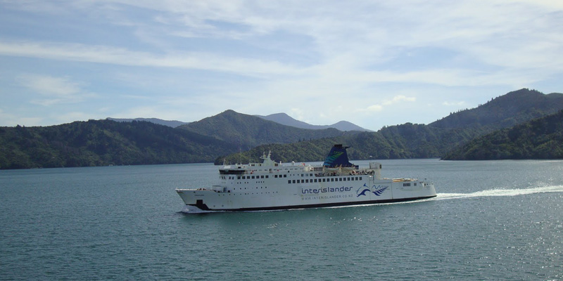 The Interislander ferry crossed the Cook Strait