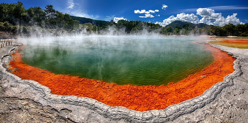 The champagne Pools at Wai-O-Tapu are one of NZ's most iconic attractions