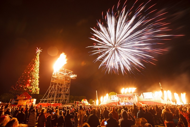 The Coca-Cola Christmas in the Park event is one of the biggest free events in the country
