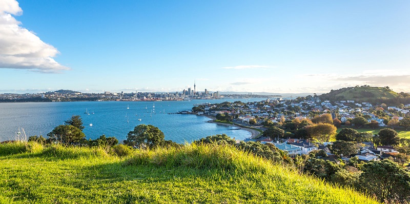 The view back to the city from Devonport