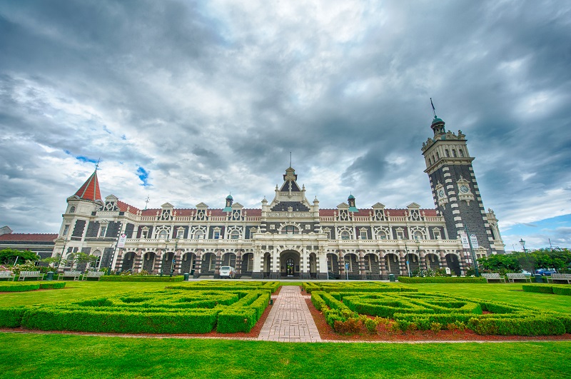 Famous Dunedin Railway Station was designed by George Troup and open in 1906. Dunedin