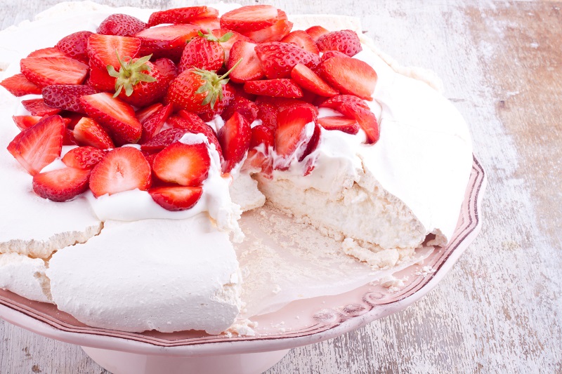 A pavlova is a traditional Kiwi Christmas dessert