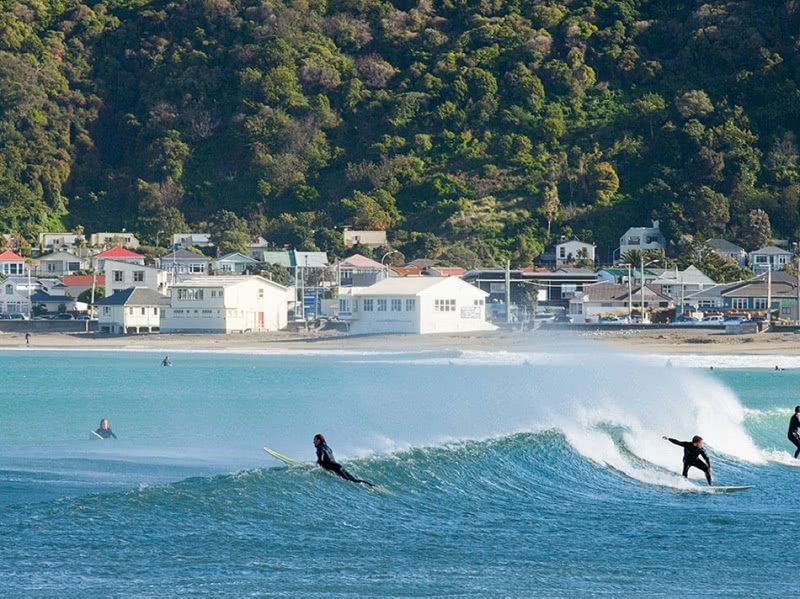 Lyall Bay in Wellington was used in the filming of King Kong