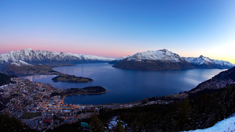 Queenstown at night