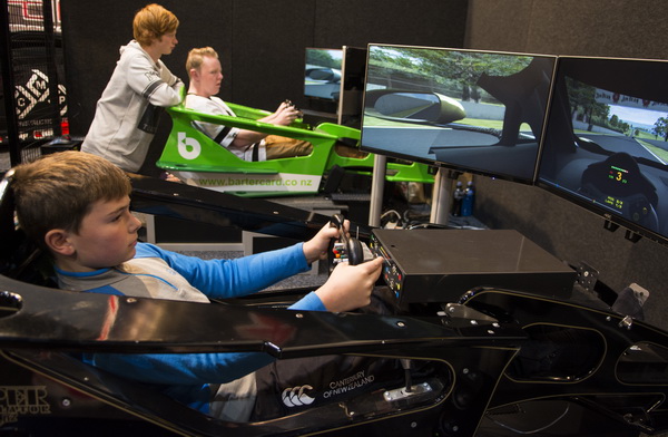Race simulators provide the chance to test yourself against the best at the CRC Speedshow