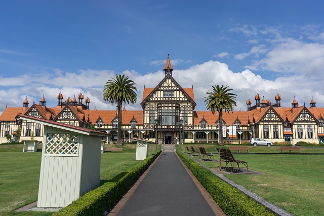 Image of the Rotorua Bath House - home of the Rotorua Museum