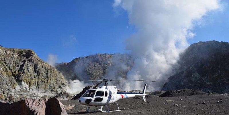 A helicopter ride with Volcanic Air is a great way to see White Island