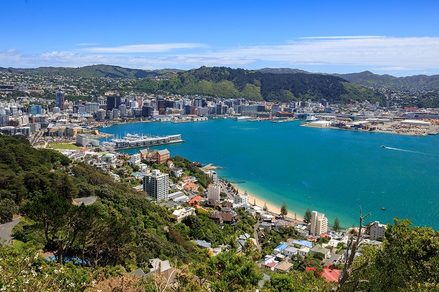 Image of Wellington Waterfront from the air