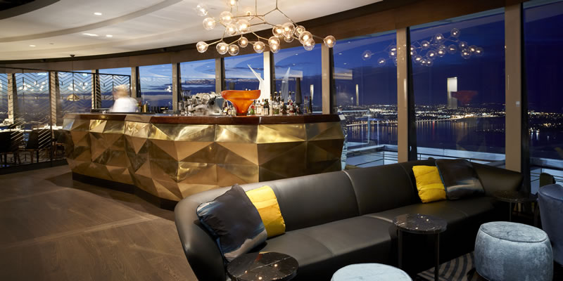 The Sugar Club at the top of Auckland's Sky Tower